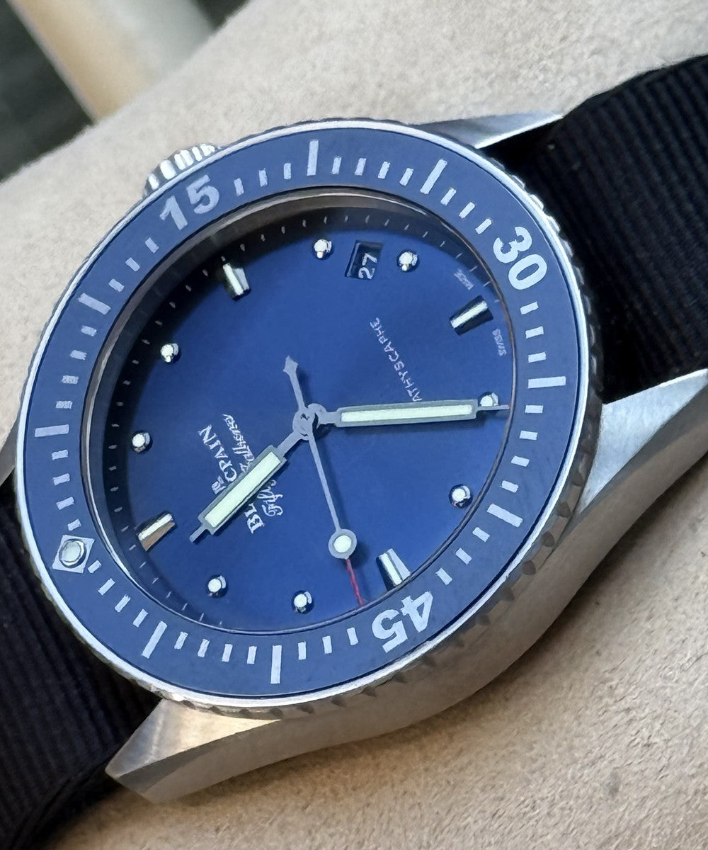 Blancpain Fifty Fathoms Bathyscaphe - 5100-1140 - 38 mm - Blau