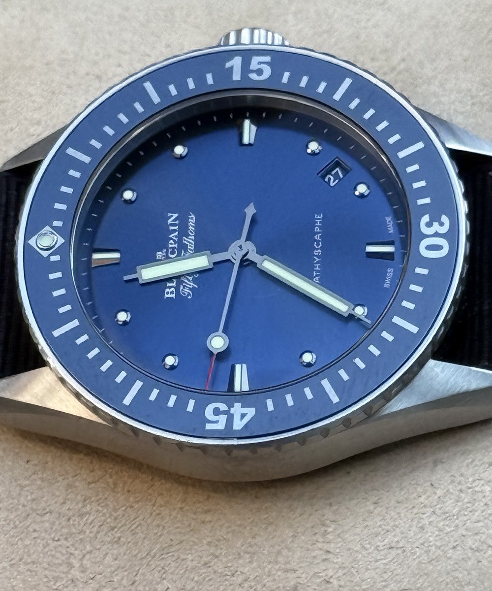 Blancpain Fifty Fathoms Bathyscaphe - 5100-1140 - 38 mm - Blau