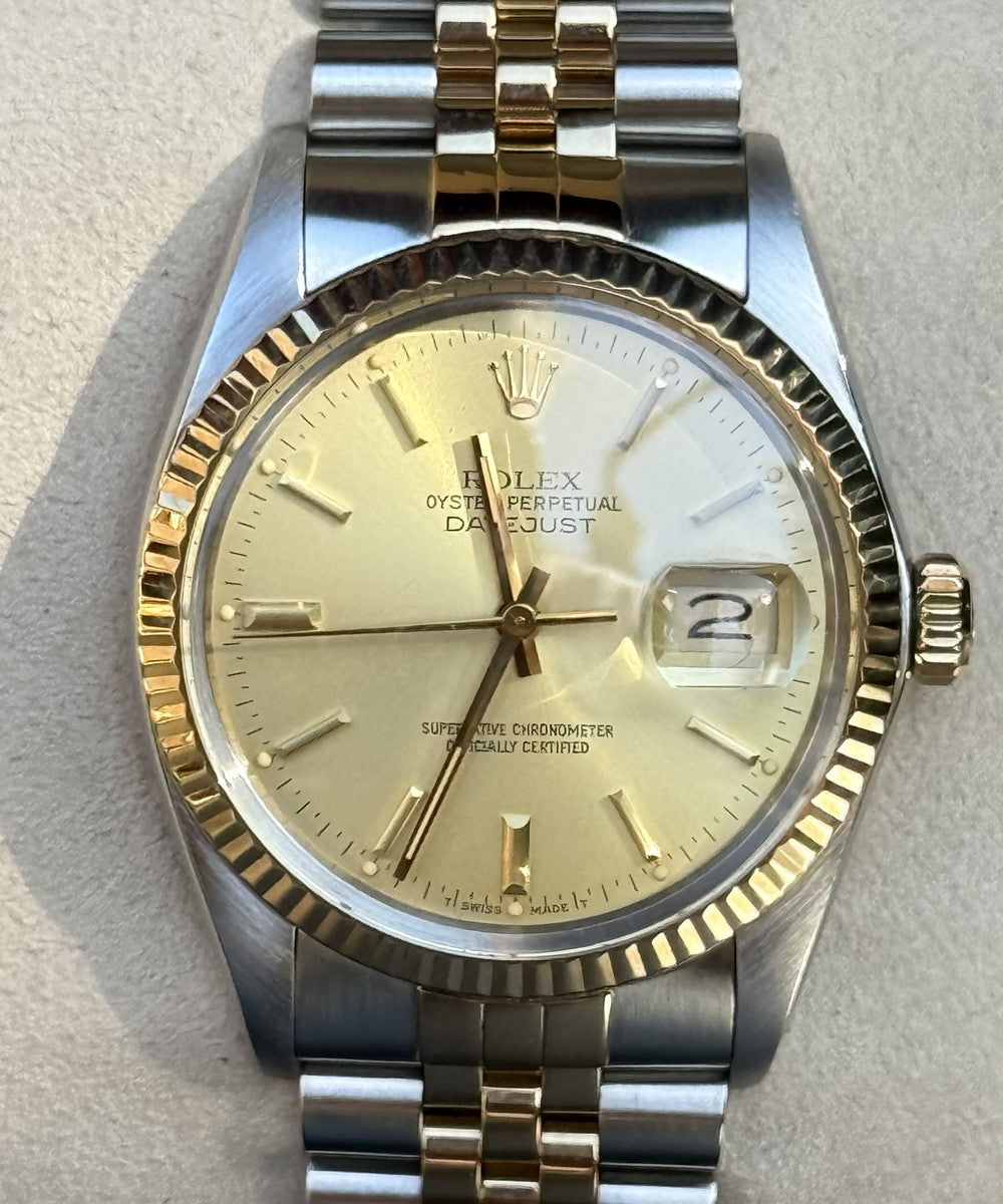 Rolex Datejust - 16013 - 36 mm - Champagnerfarben