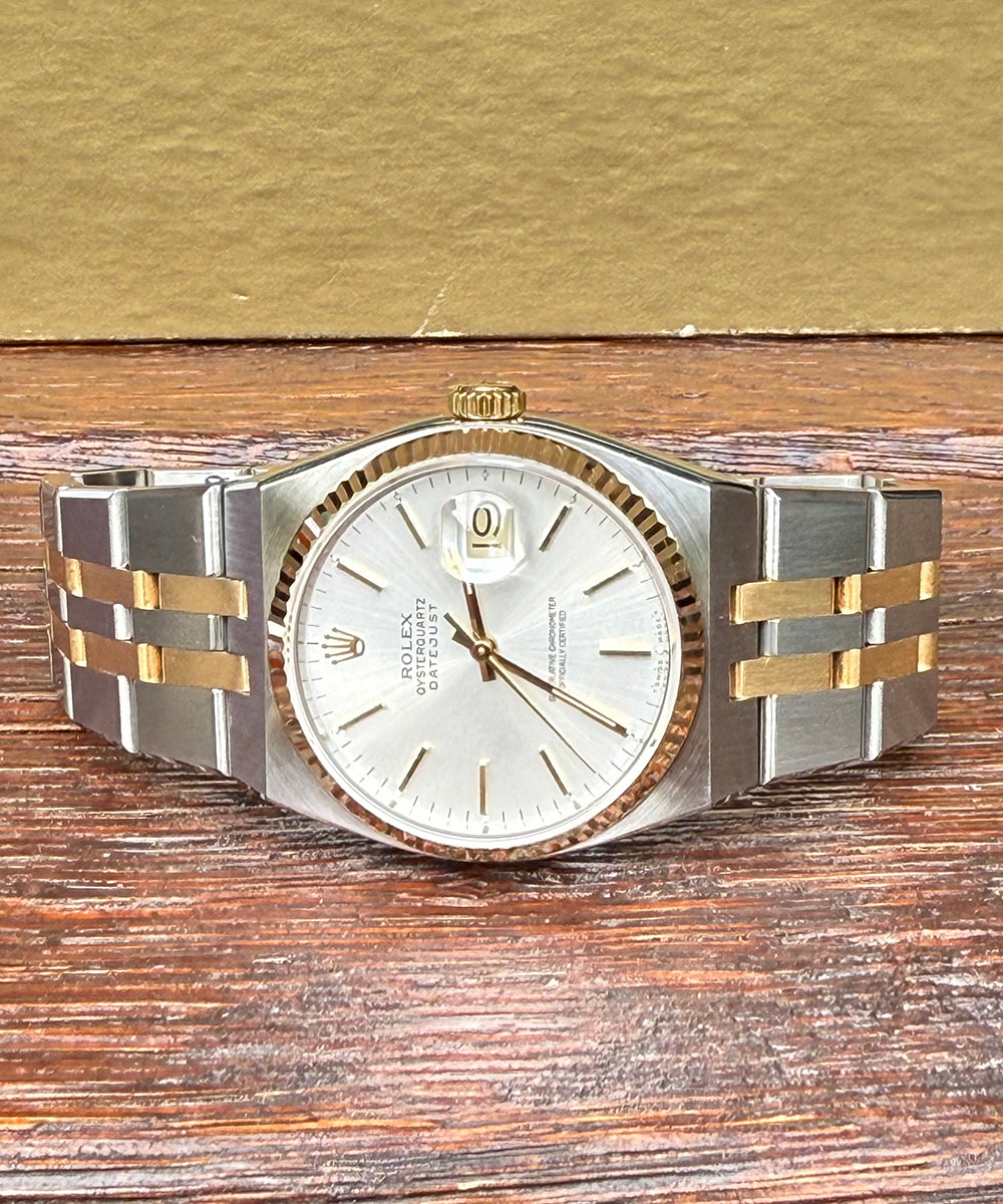Rolex - Datejust Oysterquartz - 17013 - 36 × 42 mm - perfect collectors piece like NOS Bucherer papers