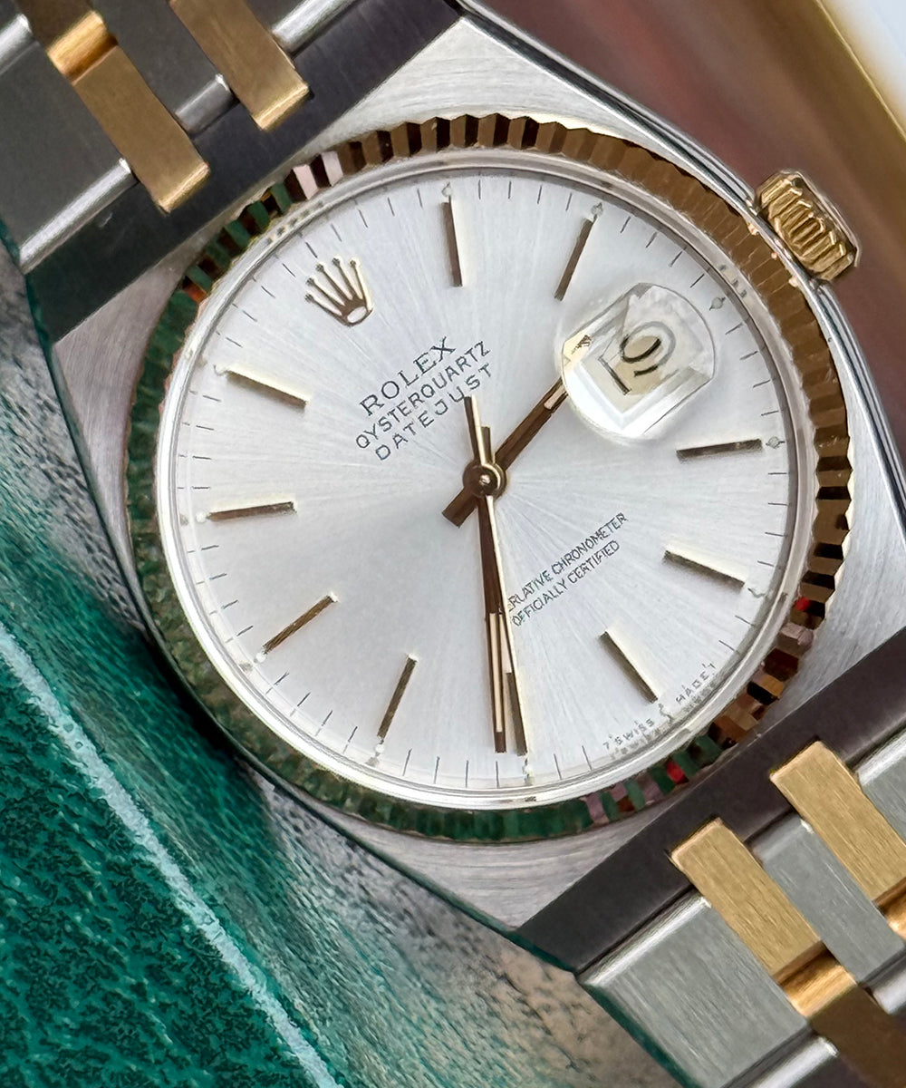 Rolex - Datejust Oysterquartz - 17013 - 36 × 42 mm - perfect collectors piece like NOS Bucherer papers