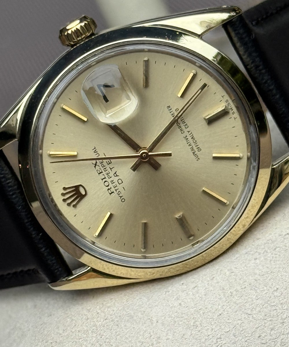 Rolex Oyster Perpetual Date 34 mm - 1550 - champagnerfarben