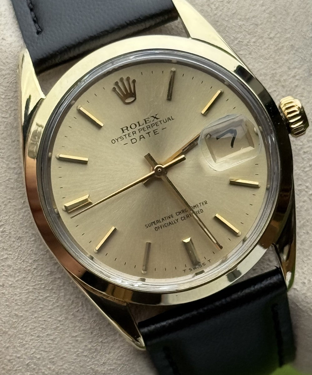 Rolex Oyster Perpetual Date 34 mm - 1550 - champagnerfarben