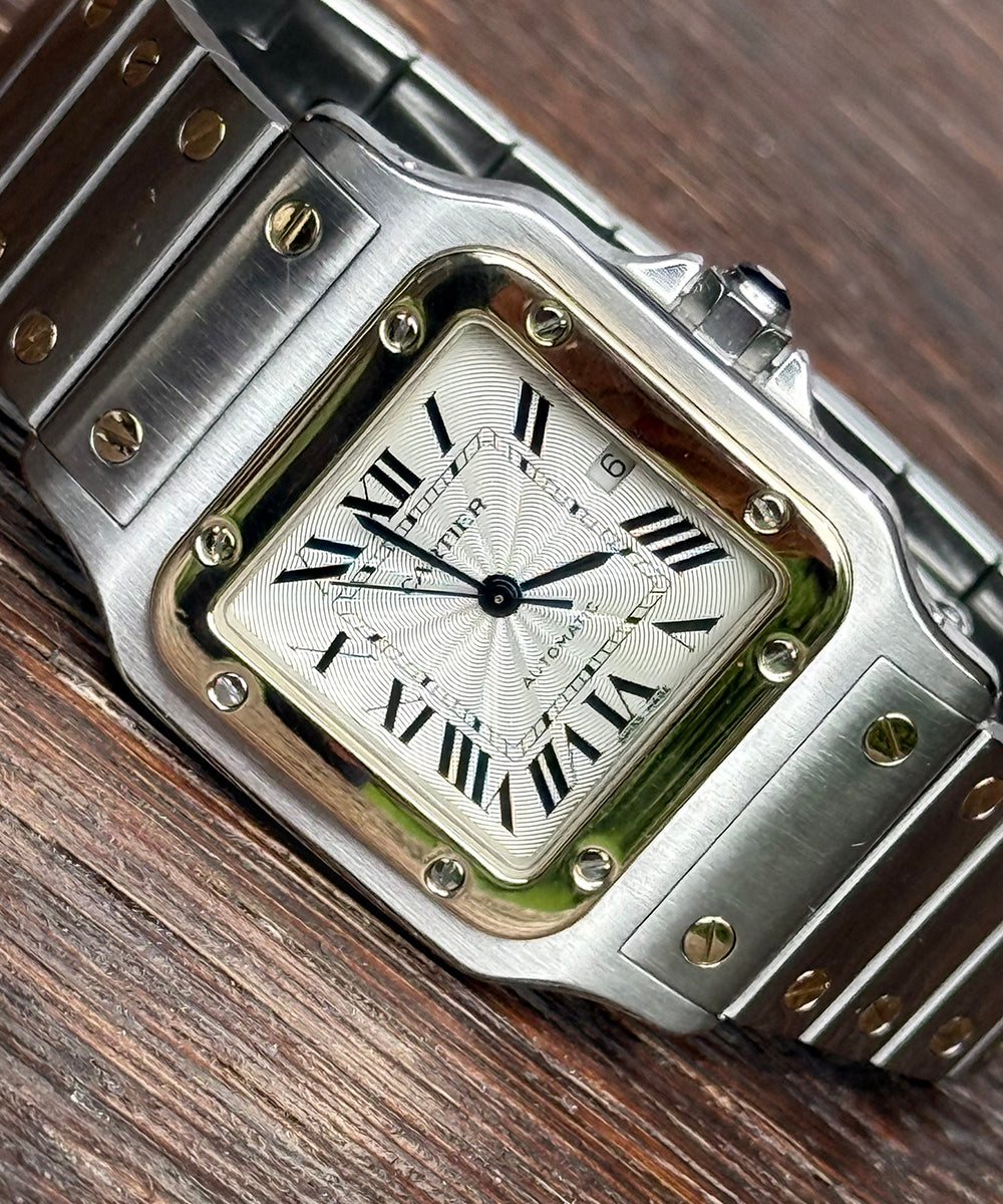 Cartier - Santos Galbée - 2319 - 29 x 41 mm - steel-gold automatic