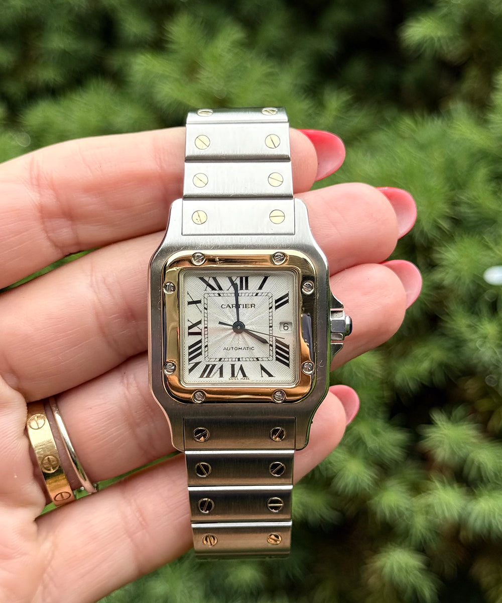Cartier - Santos Galbée - 2319 - 29 x 41 mm - steel-gold automatic