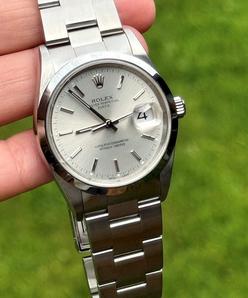 Rolex Oyster Perpetual Date - 15200 - 34 mm - Silber