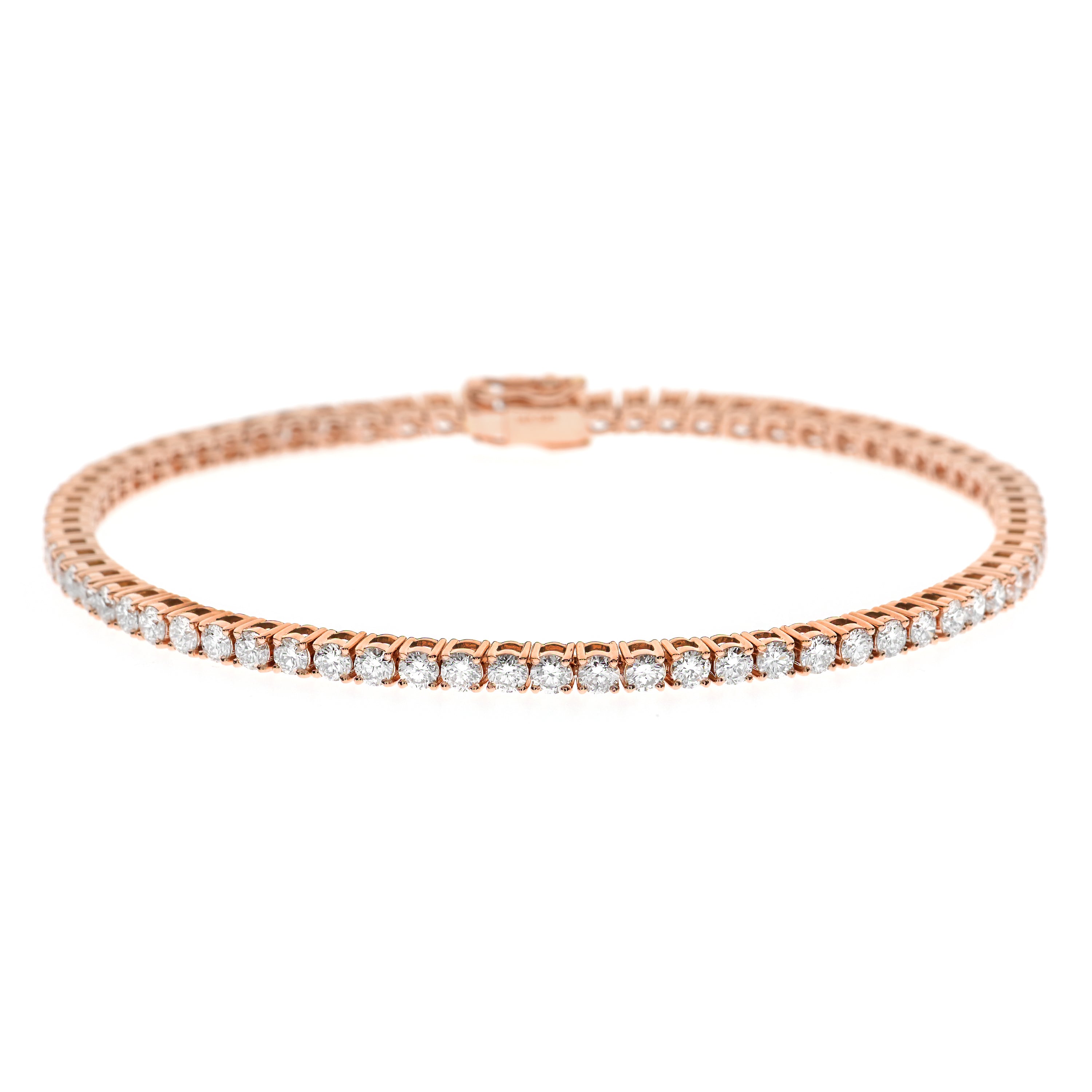 Tennis Armband, Diamant Armband, Brilliant Cut 4ct