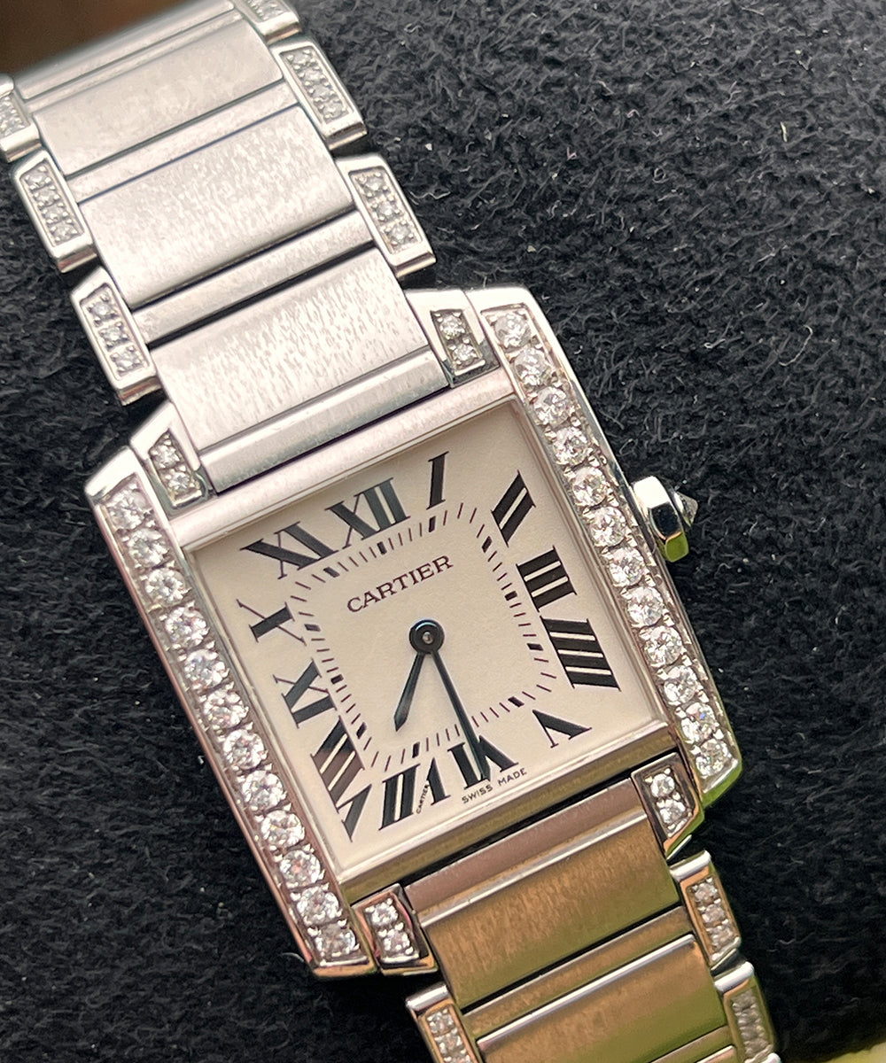 Cartier Tank Française - 2301 - 25 x 30 mm - 2005 - inkl. Original Box