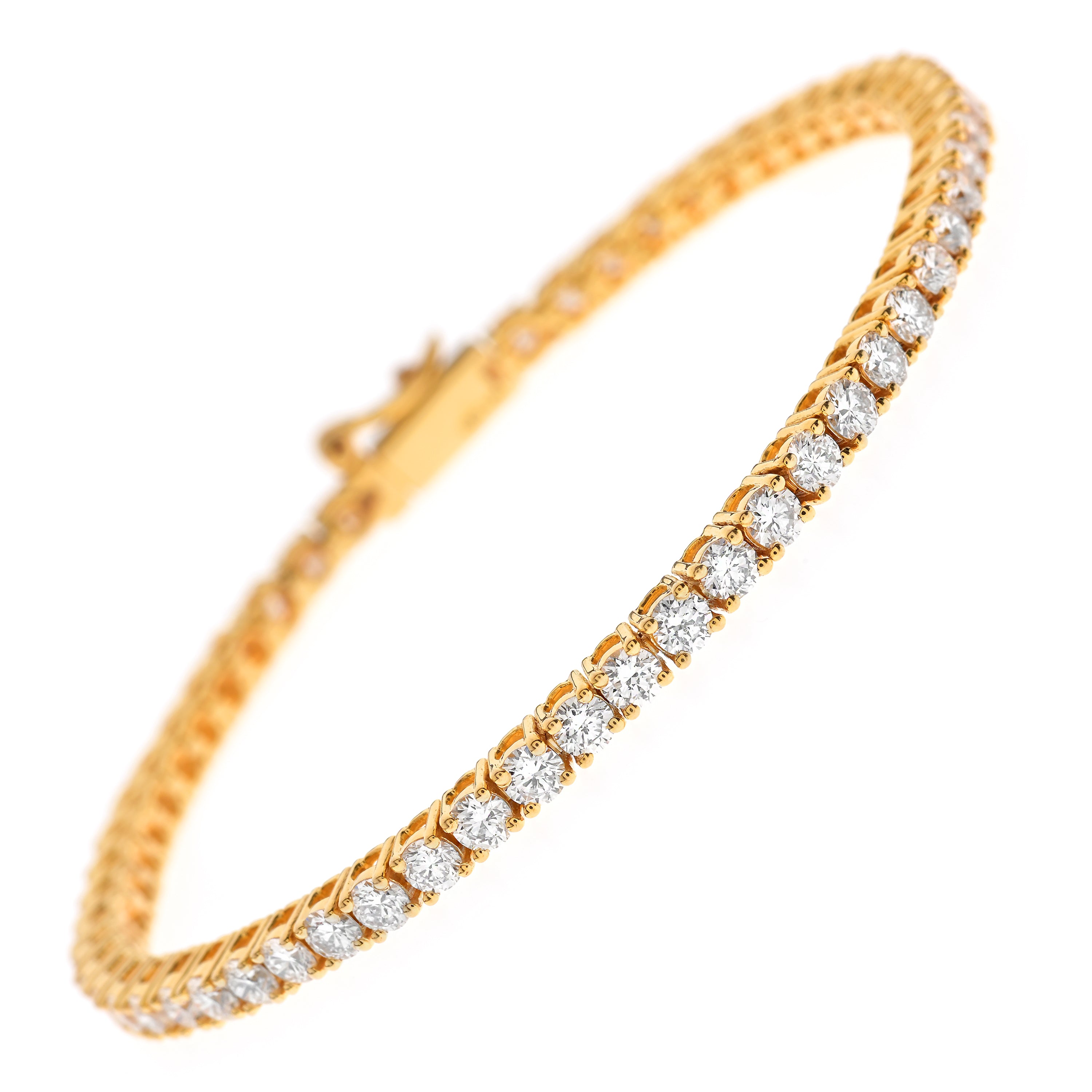 Tennis Armband, Diamantarmband, Brilliant Cut 4ct /