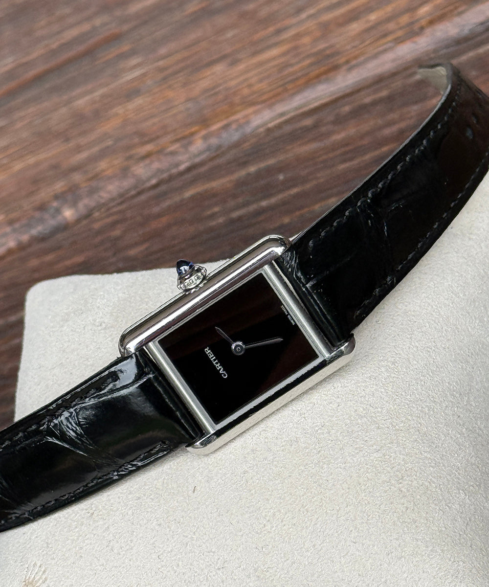 Cartier - Tank - WSTA0071 - 29.5 x 22 mm - Must Black Dial small size