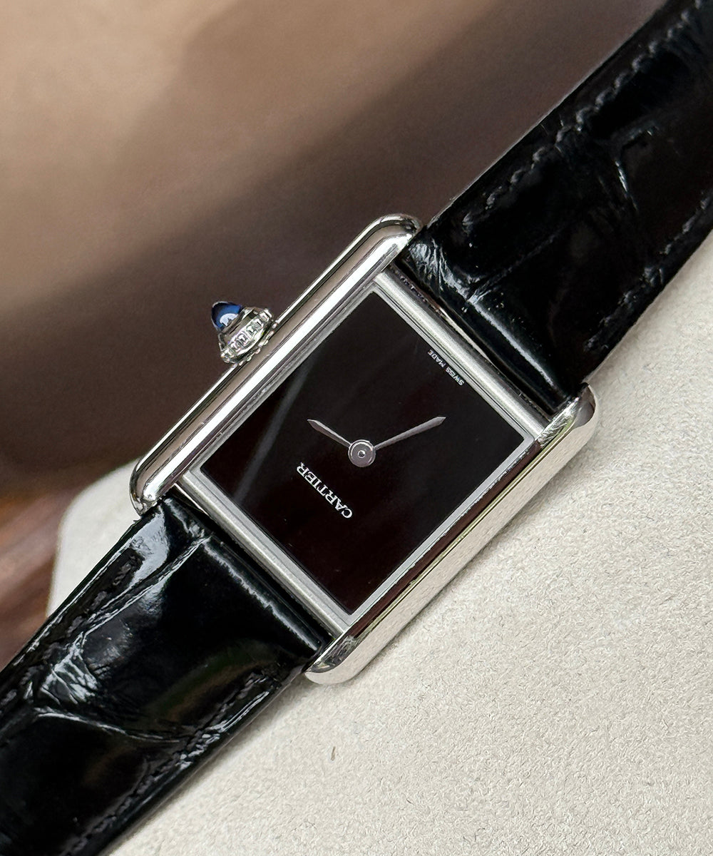 Cartier - Tank - WSTA0071 - 29.5 x 22 mm - Must Black Dial small size