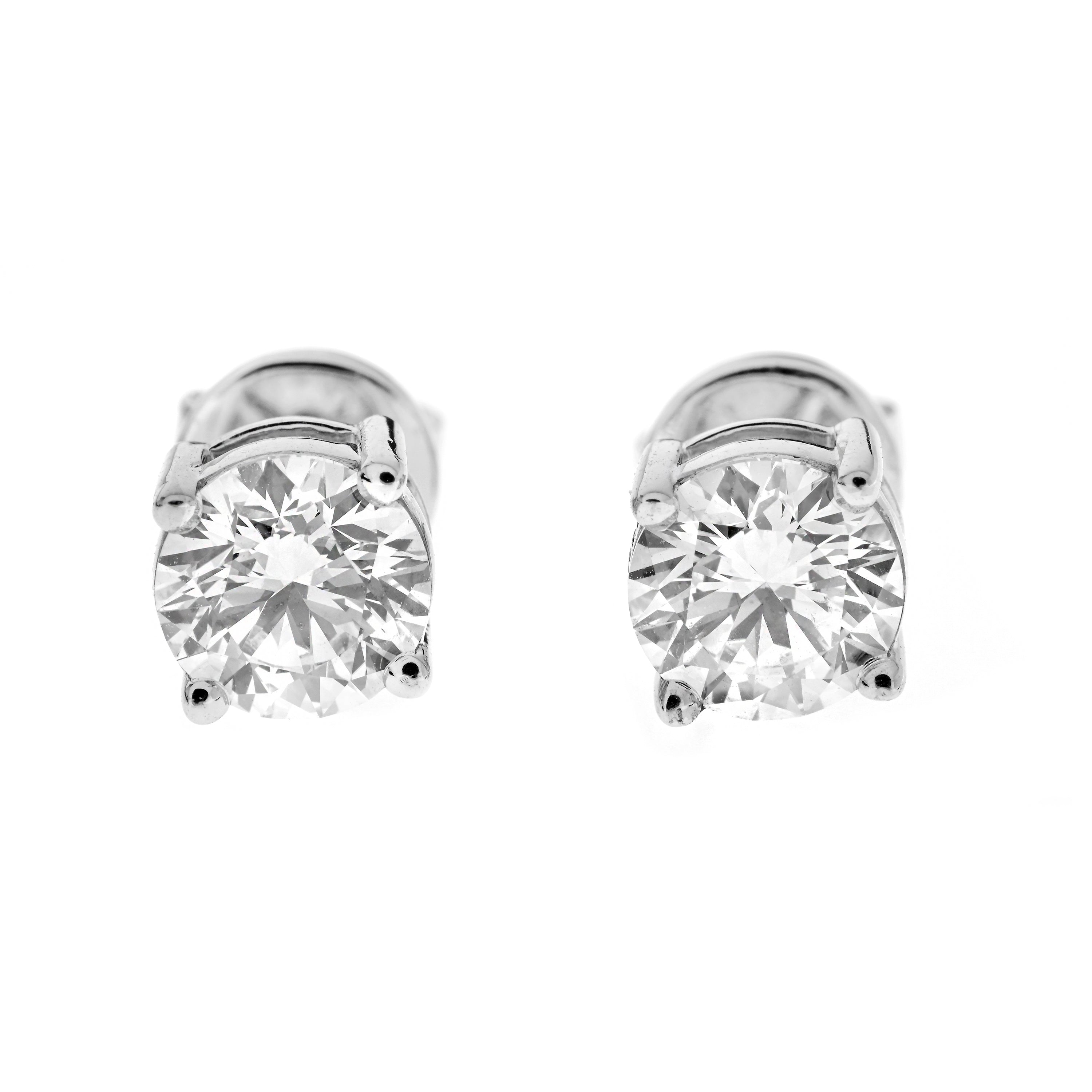 Diamant Ohrstecker, Diamond Earrings, Brilliant Cut, 2,0ct total