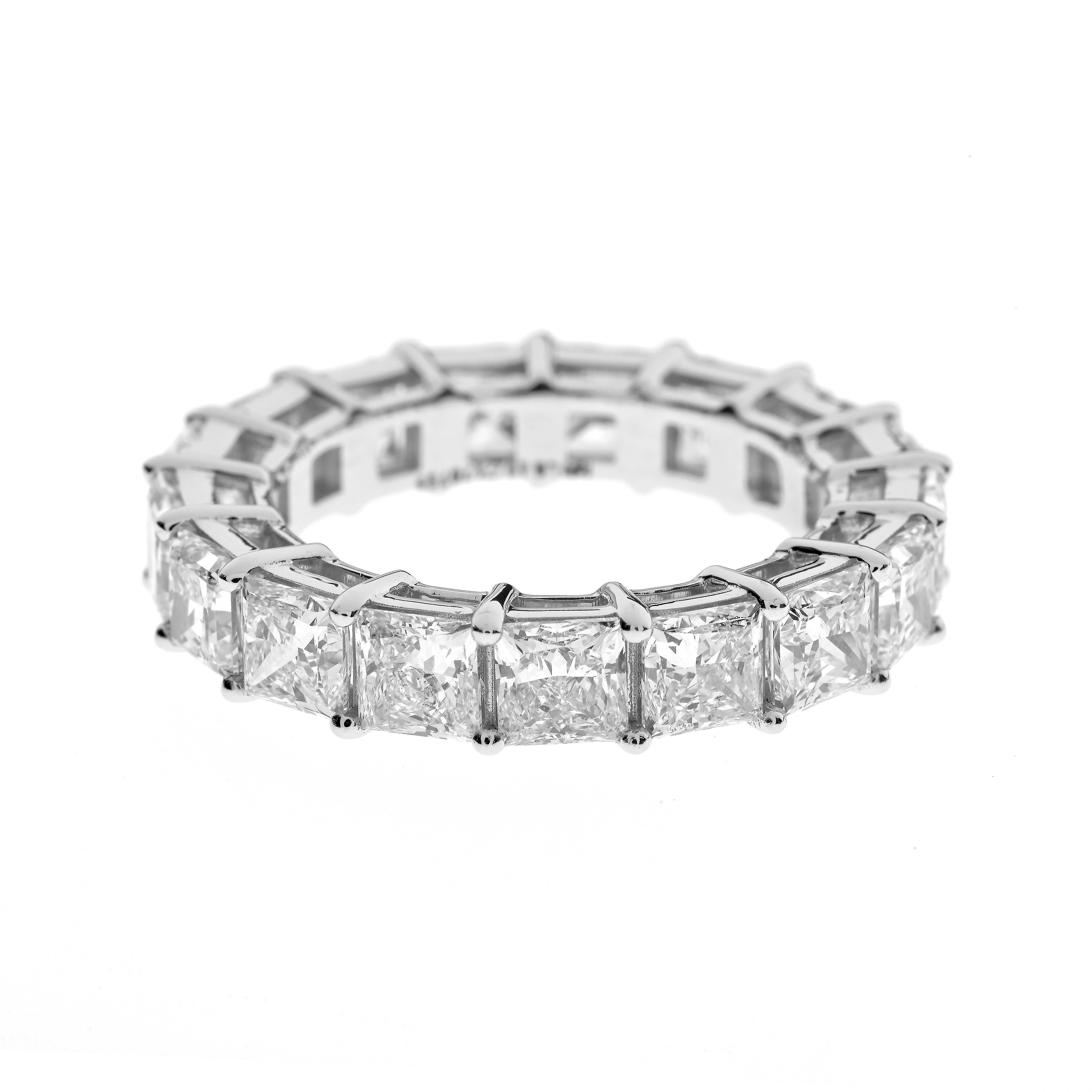 Eternity Ring, Memoire Ring, Diamantring, Princess Cut 6ct