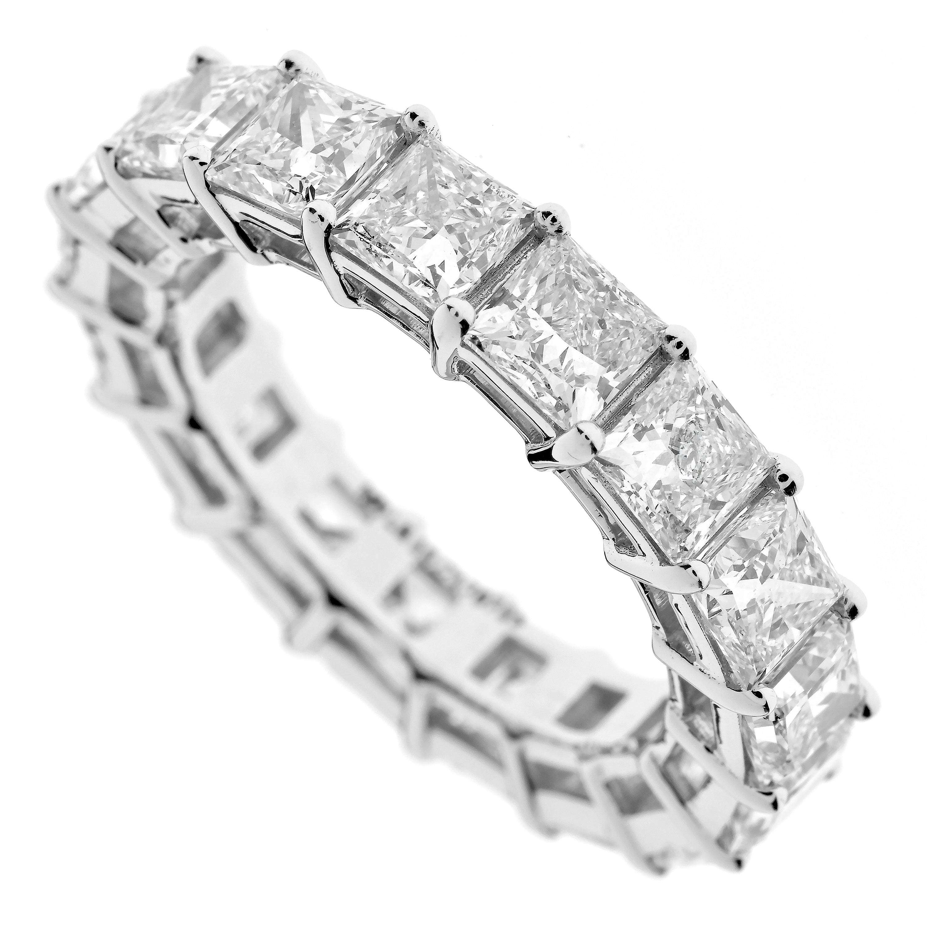 Eternity Ring, Memoire Ring, Diamantring, Princess Cut 6ct