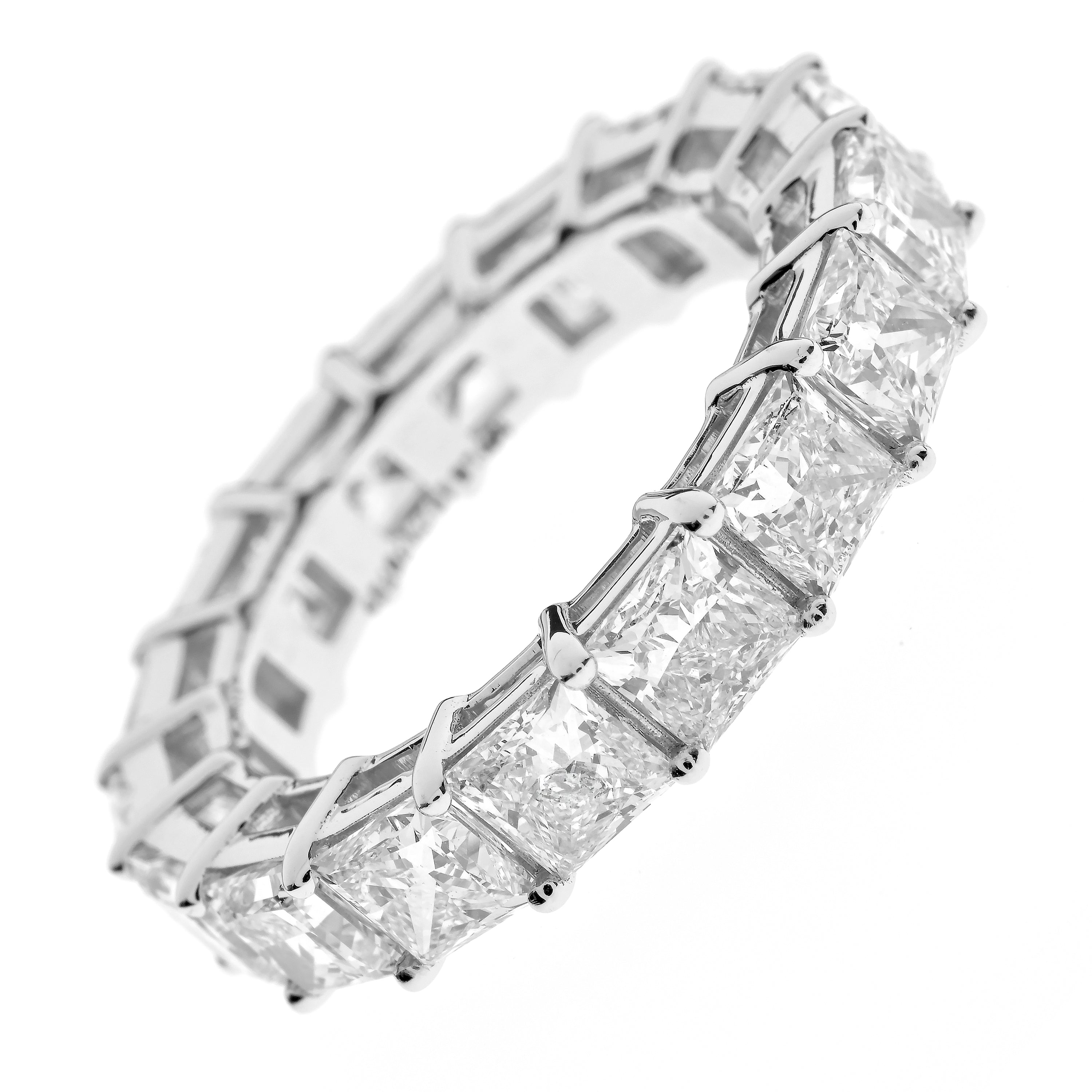 Eternity Ring, Memoire Ring, Diamantring, Princess Cut 6ct