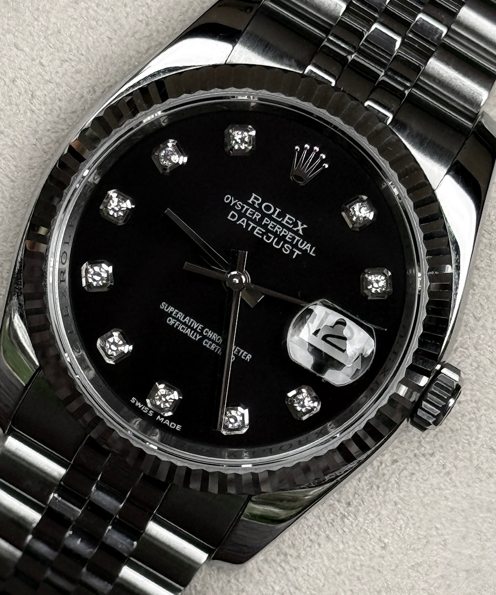 Rolex - Datejust 36 - 116234 - 36 mm - black diamond dial