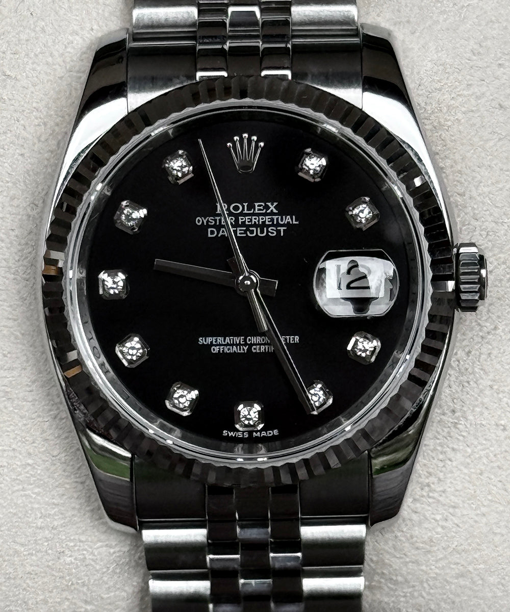 Rolex - Datejust 36 - 116234 - 36 mm - black diamond dial