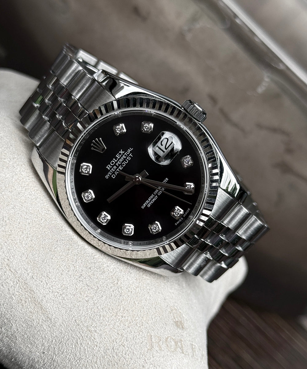 Rolex - Datejust 36 - 116234 - 36 mm - black diamond dial