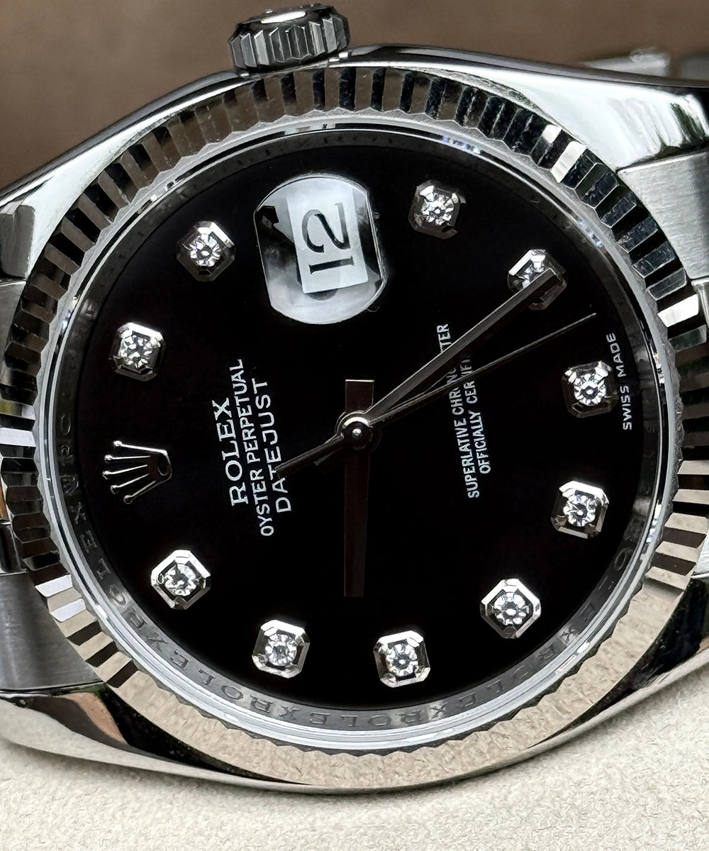 Rolex - Datejust 36 - 116234 - 36 mm - black diamond dial
