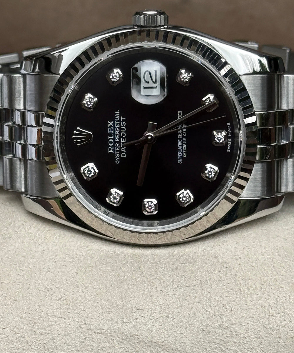 Rolex - Datejust 36 - 116234 - 36 mm - black diamond dial