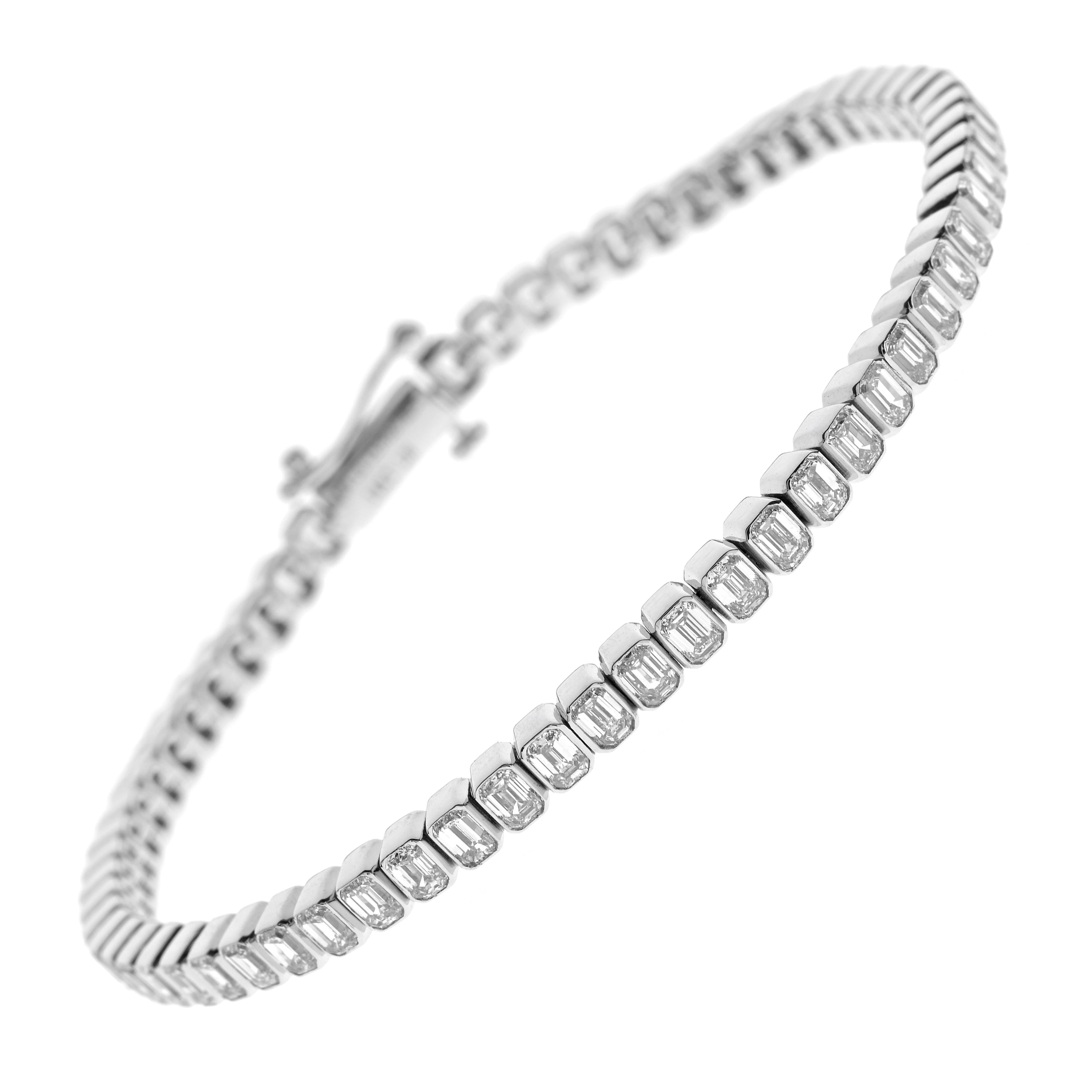 Emerald Diamantarmband, Tennis Bracelet Emerald, 5ct
