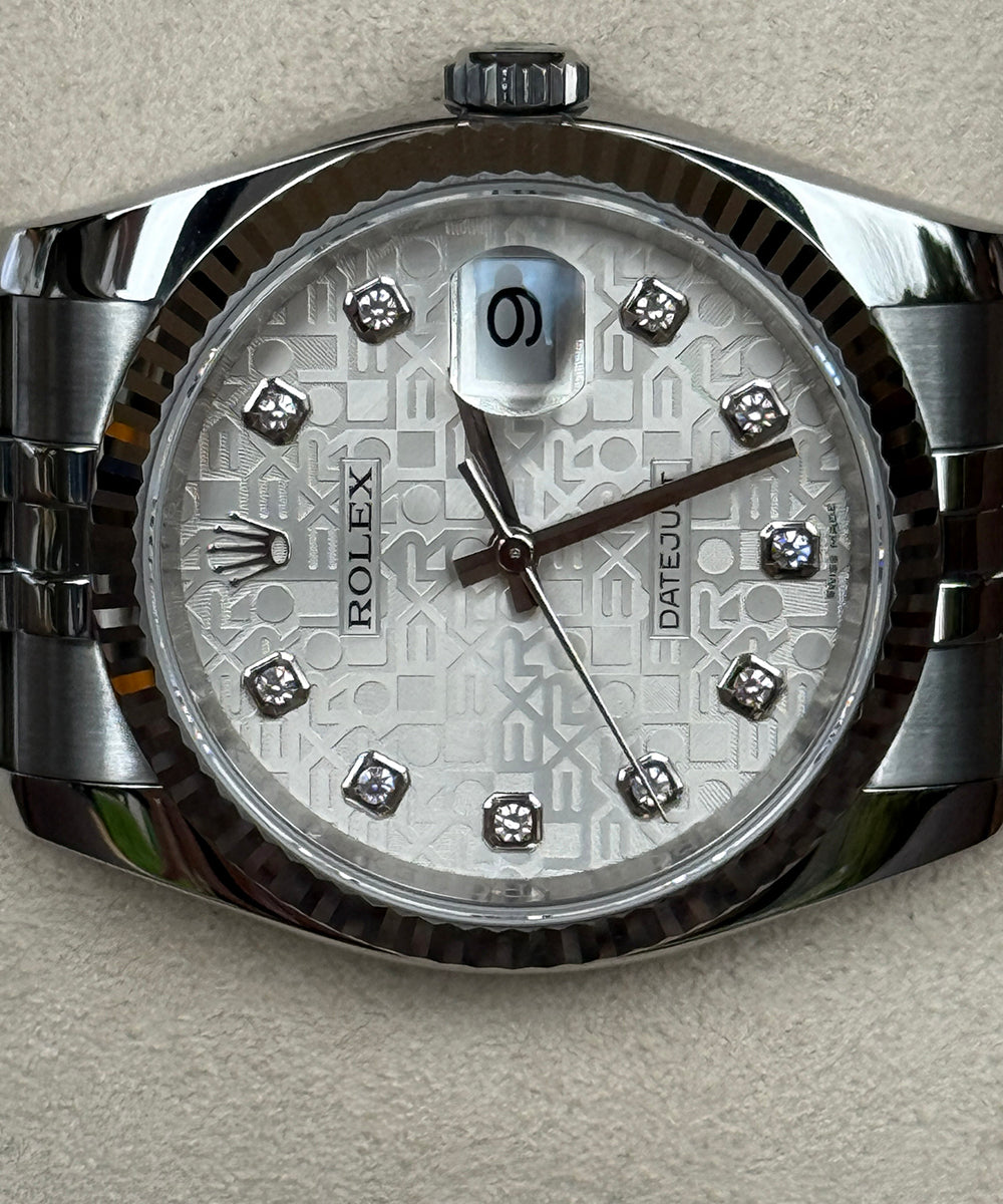 Rolex - Datejust 36 - 116234 - 36 mm - diamond dial top condition