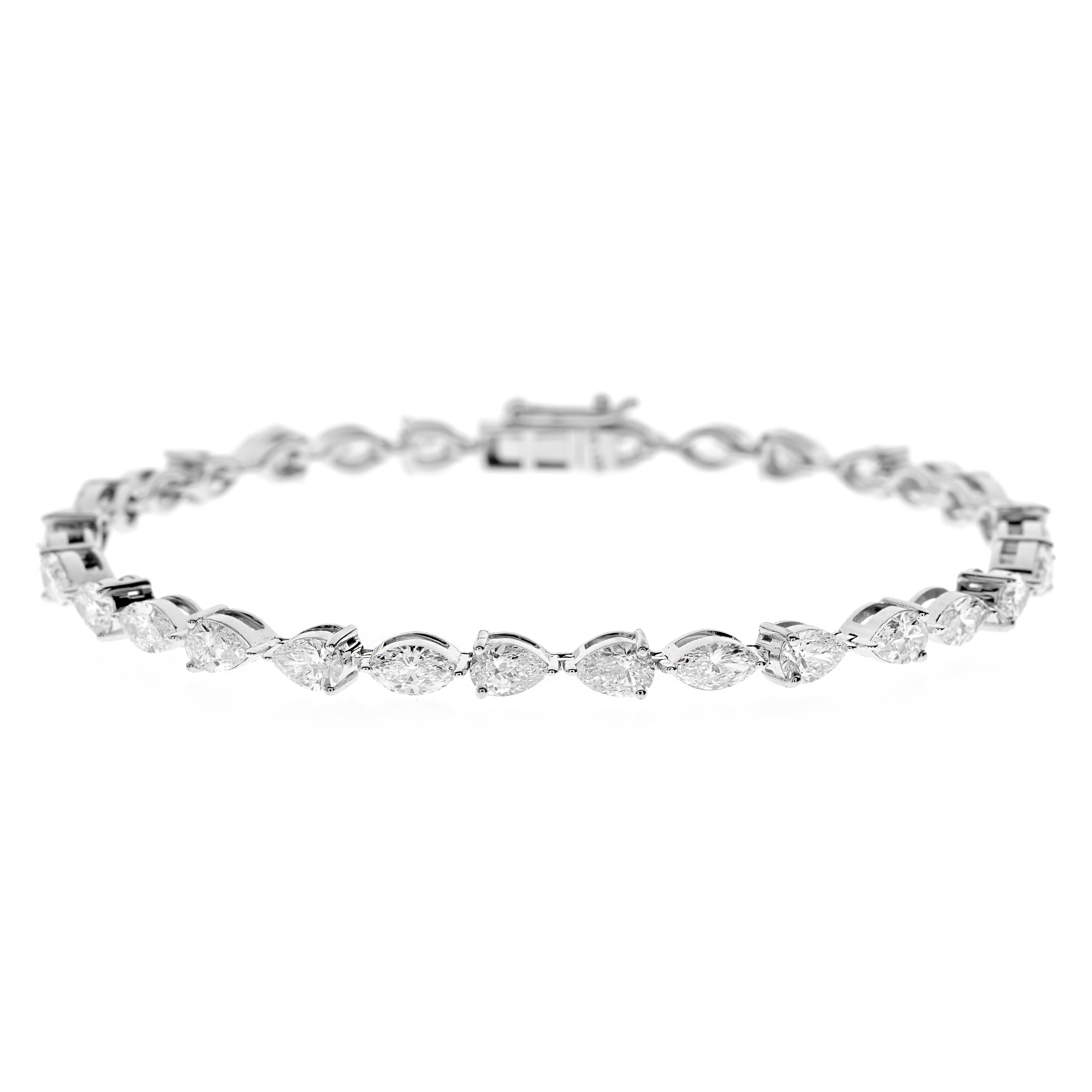 Diamant Armband, Diamond Bracelet, Fancy Cut 6ct