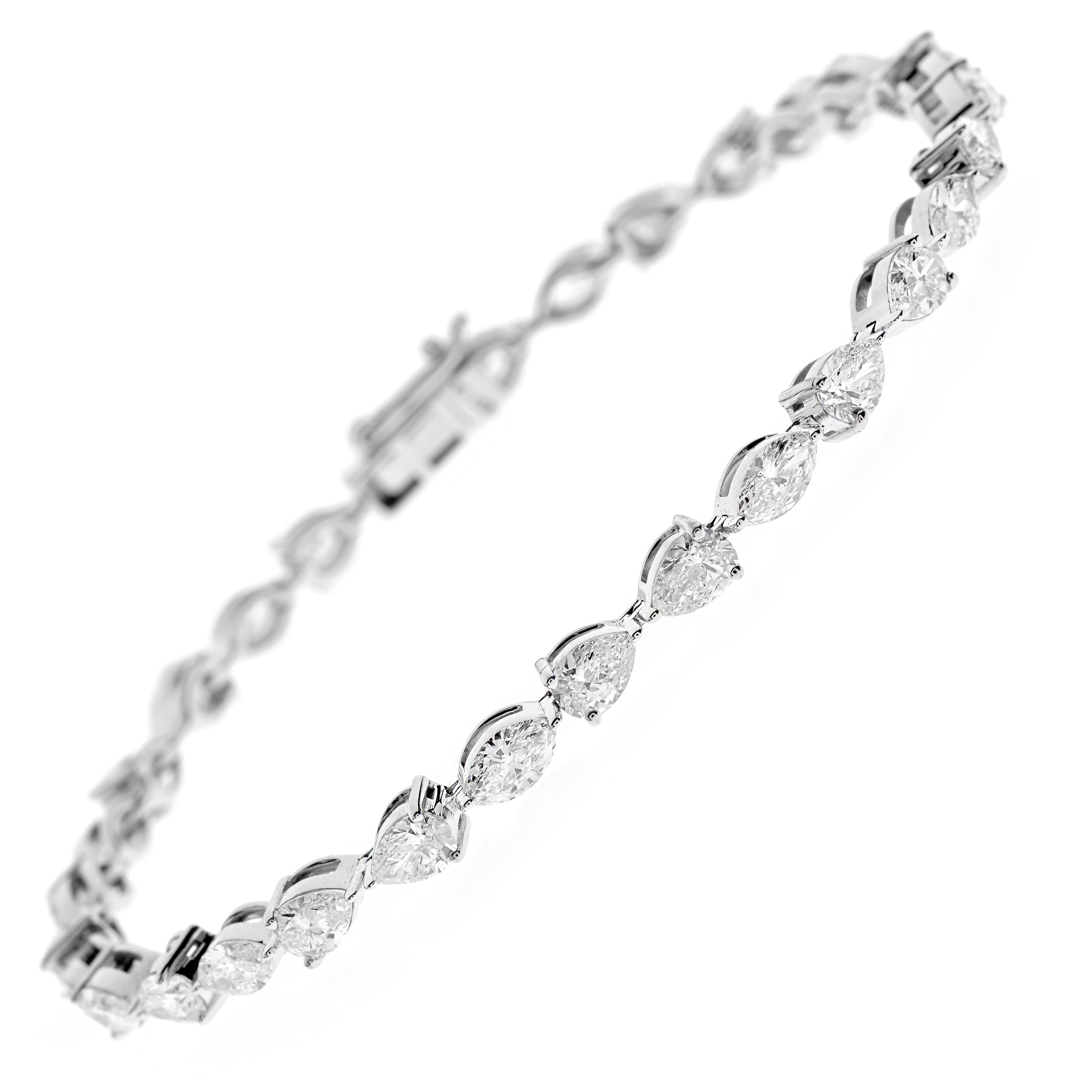 Diamant Armband, Diamond Bracelet, Fancy Cut 6ct