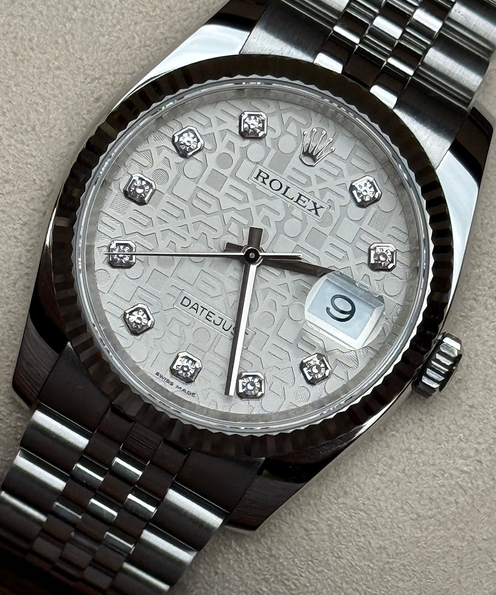 Rolex - Datejust 36 - 116234 - 36 mm - diamond dial top condition