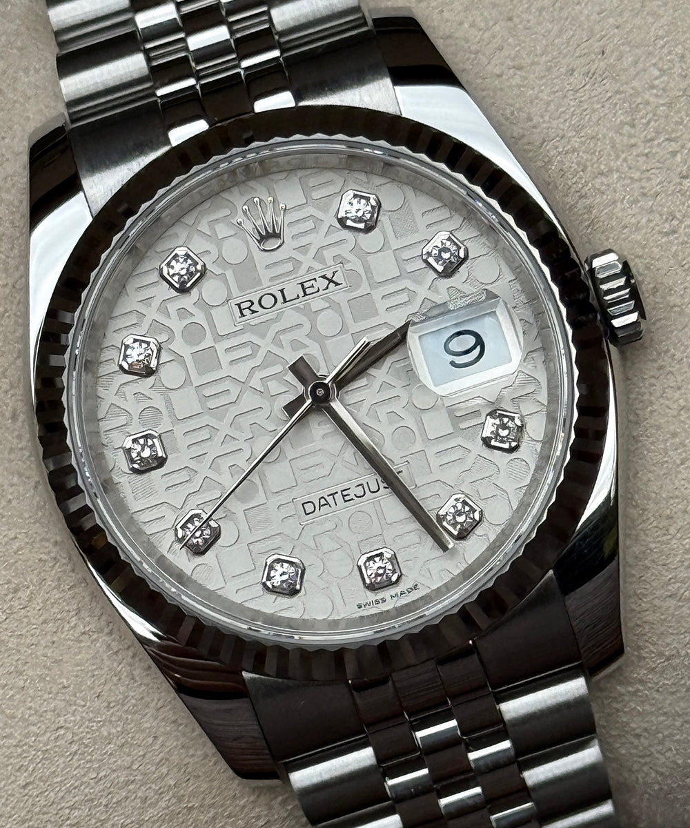 Rolex - Datejust 36 - 116234 - 36 mm - diamond dial top condition