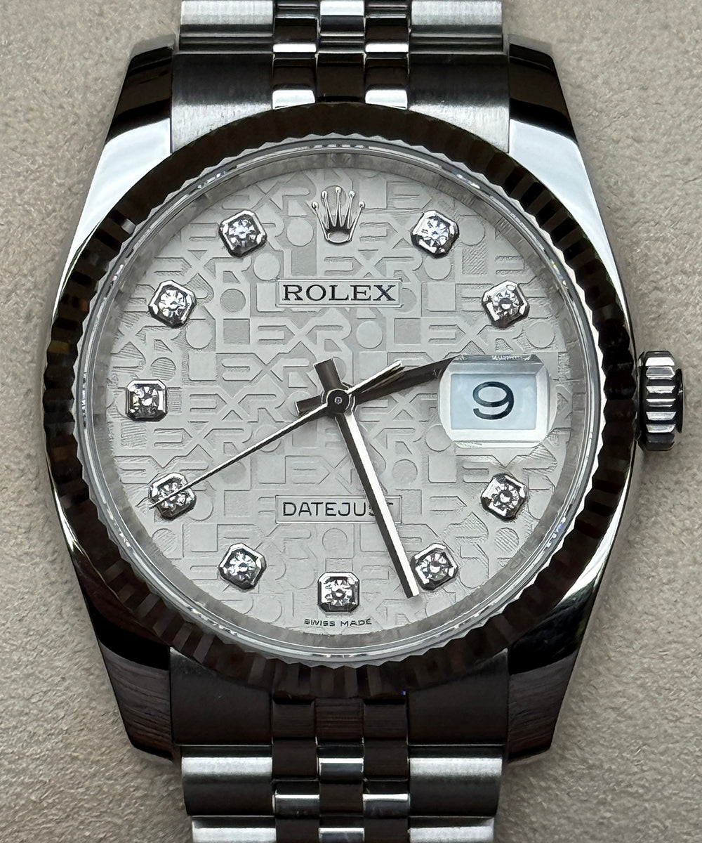 Rolex - Datejust 36 - 116234 - 36 mm - diamond dial top condition