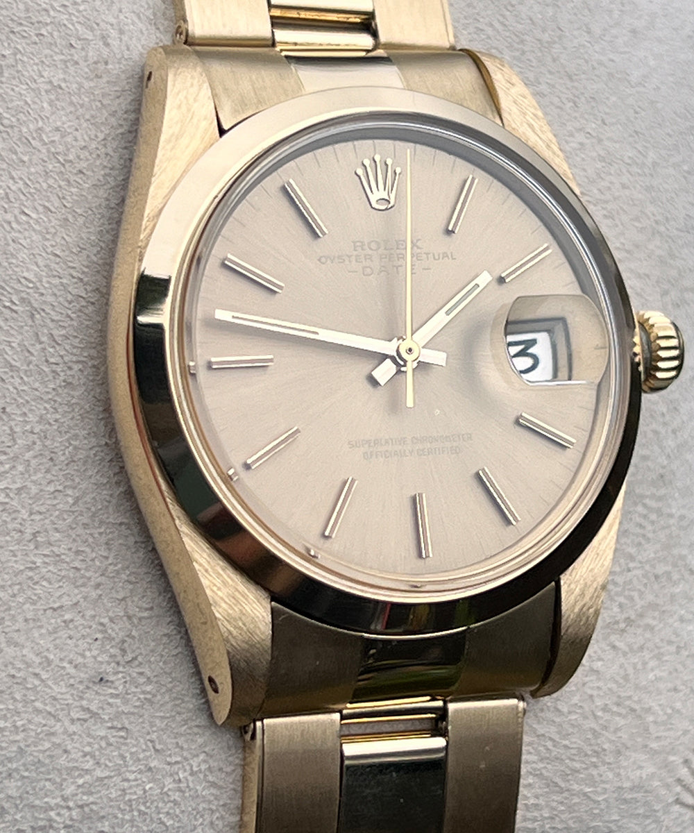 Rolex Oyster Perpetual Date - 1500 - (Oyster Perpetual Vintage) - 34 mm- 1975 - inkl. Orig. Box