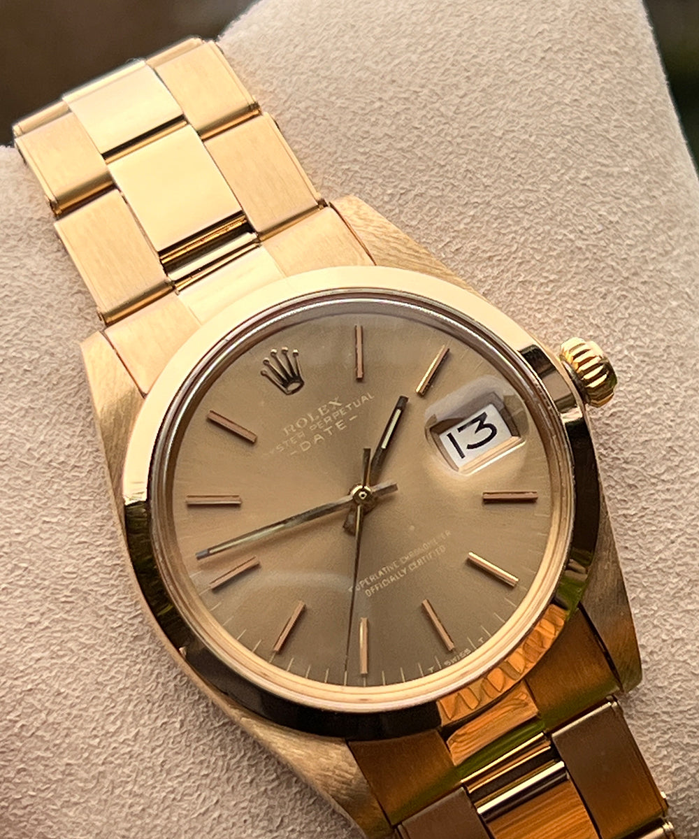 Rolex Oyster Perpetual Date - 1500 - (Oyster Perpetual Vintage) - 34 mm- 1975 - inkl. Orig. Box