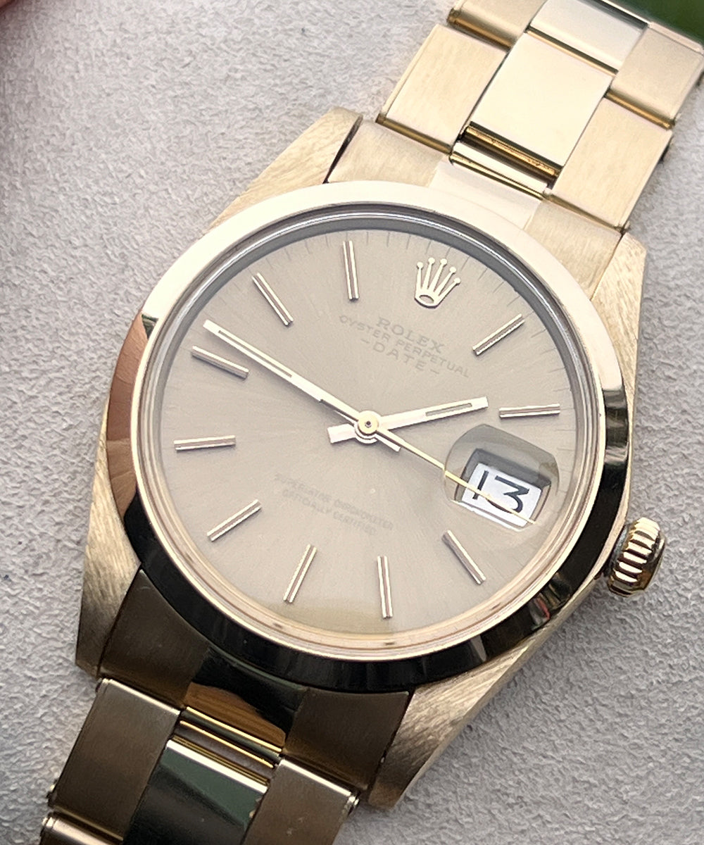 Rolex Oyster Perpetual Date - 1500 - (Oyster Perpetual Vintage) - 34 mm- 1975 - inkl. Orig. Box