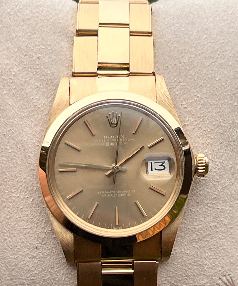Rolex Oyster Perpetual Date - 1500 - (Oyster Perpetual Vintage) - 34 mm- 1975 - inkl. Orig. Box