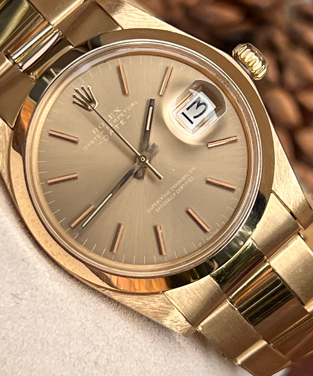 Rolex Oyster Perpetual Date - 1500 - (Oyster Perpetual Vintage) - 34 mm- 1975 - inkl. Orig. Box