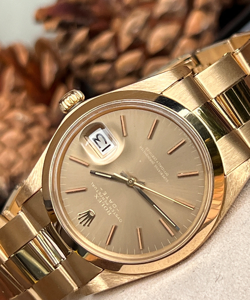 Rolex Oyster Perpetual Date - 1500 - (Oyster Perpetual Vintage) - 34 mm- 1975 - inkl. Orig. Box