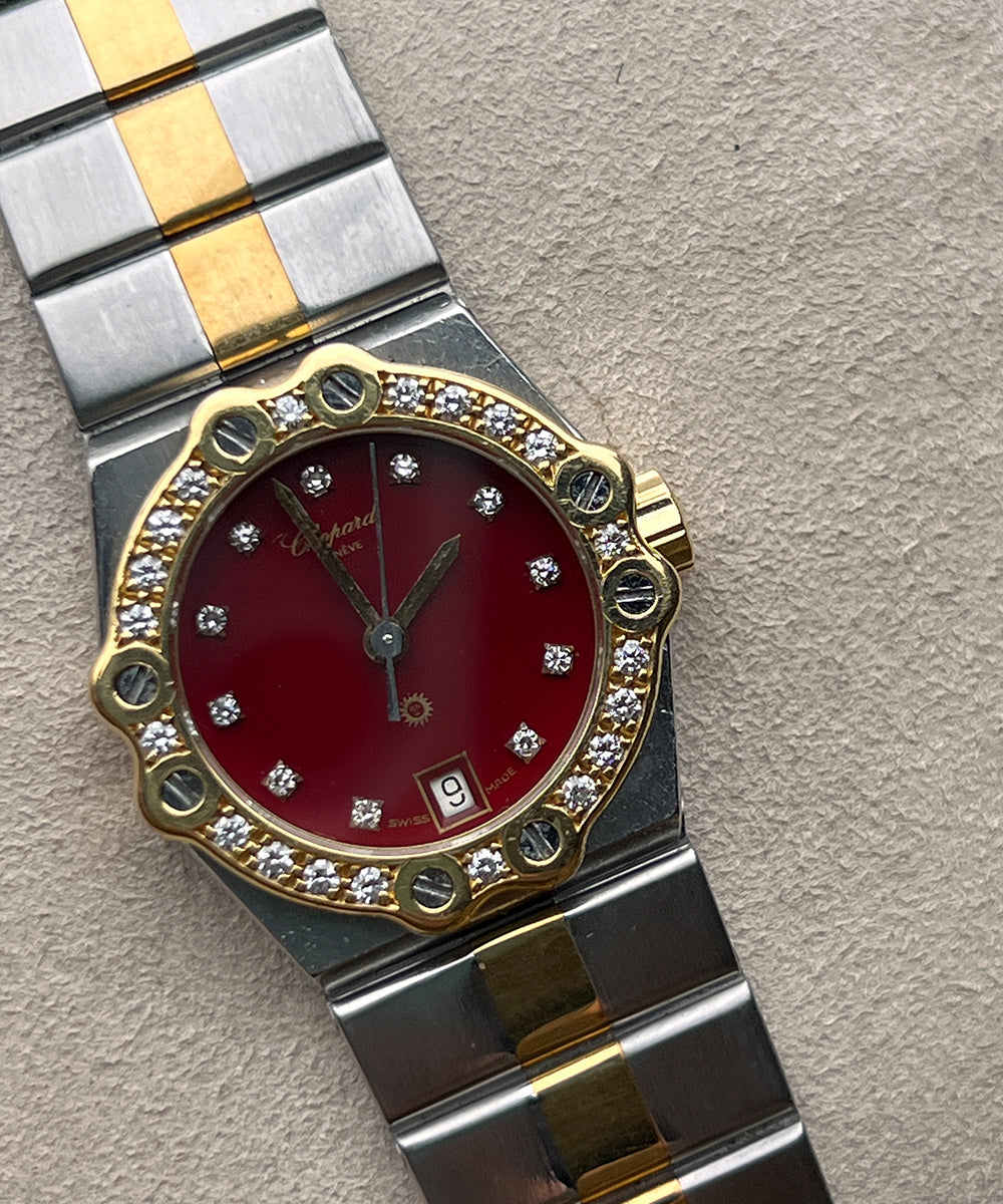 Chopard St. Moritz Diamanten - 8024 - 24mm - 1979 - inkl. original Papiere