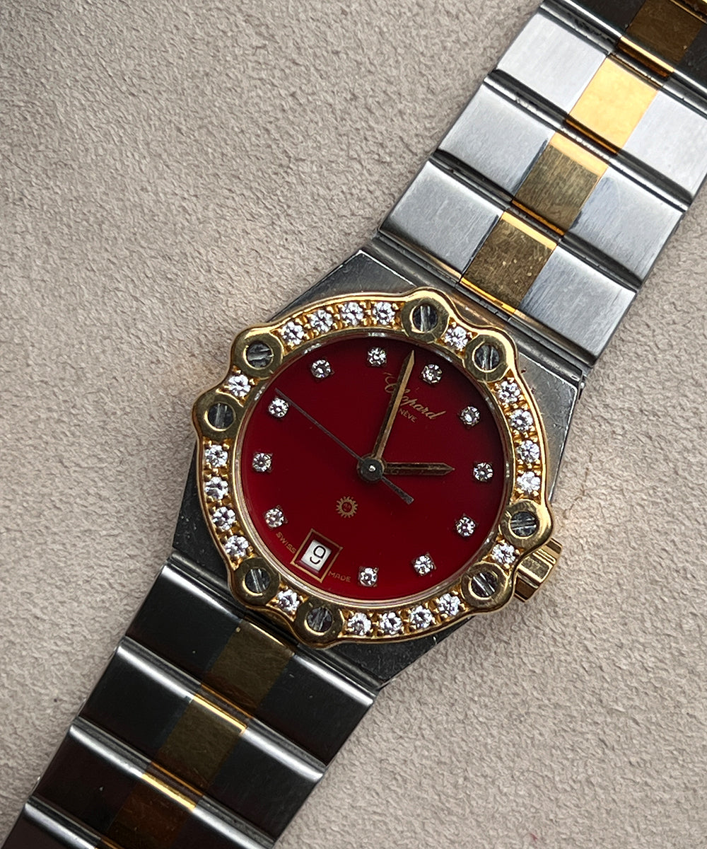 Chopard St. Moritz Diamanten - 8024 - 24mm - 1979 - inkl. original Papiere