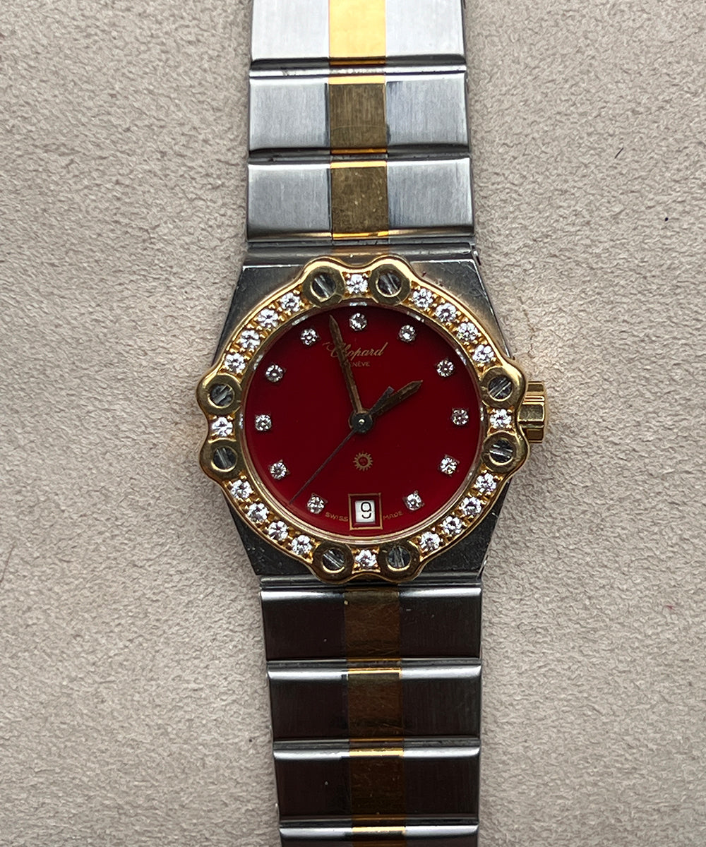 Chopard St. Moritz Diamanten - 8024 - 24mm - 1979 - inkl. original Papiere