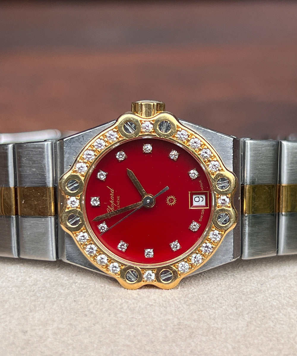 Chopard St. Moritz Diamanten - 8024 - 24mm - 1979 - inkl. original Papiere