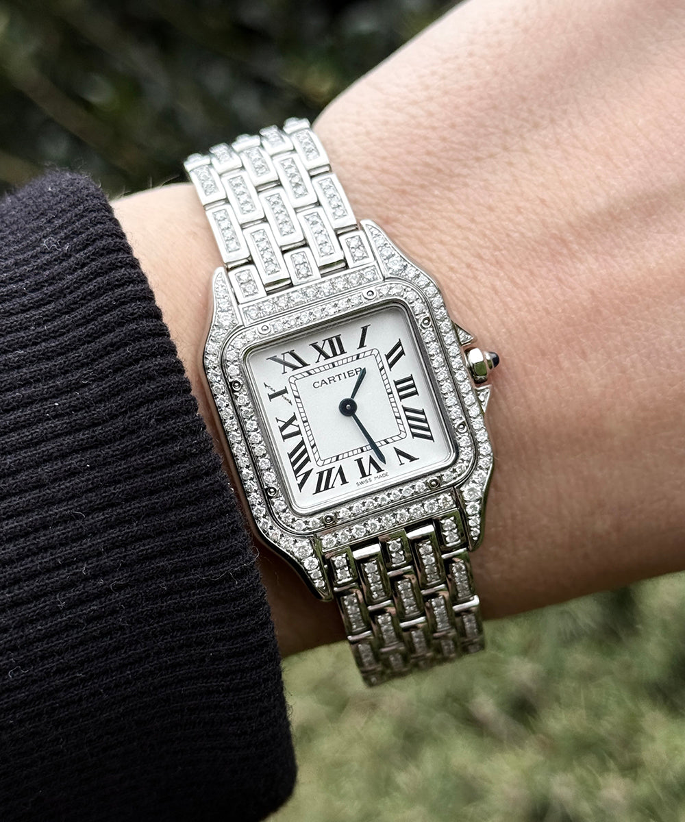 Cartier - Panthère - WSPN0007 (Iced Out) - 27 x 37 mm - iced out full diamonds