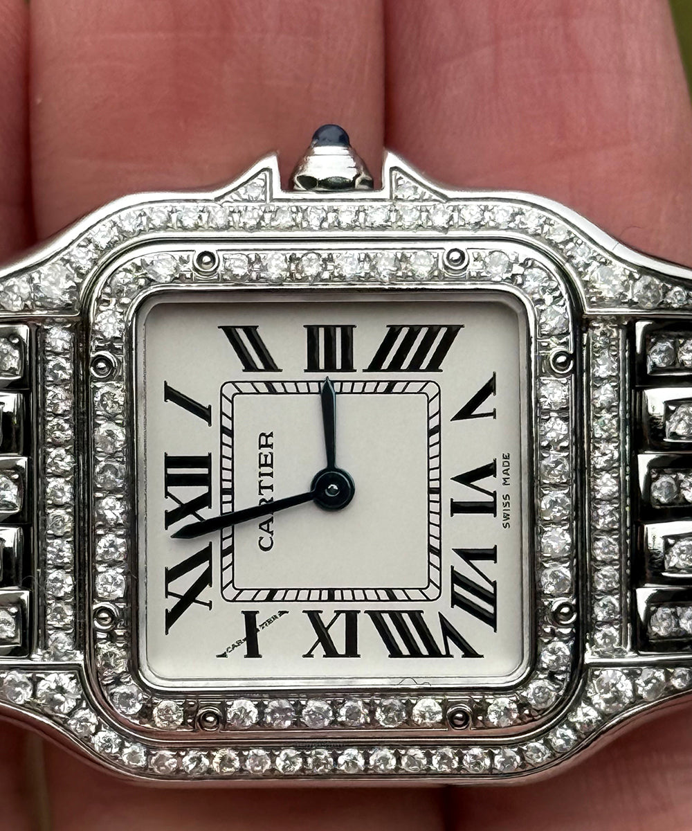 Cartier Panthère -	WSPN0007 (Iced Out) - Full Diamond Setting - Top Condition