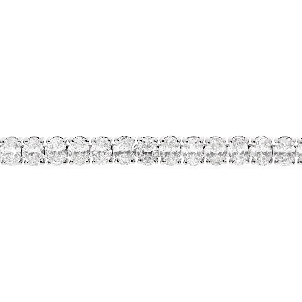 Tennis Bracelet, Diamond Bracelet, Oval Fancy Cut 6.70Ct