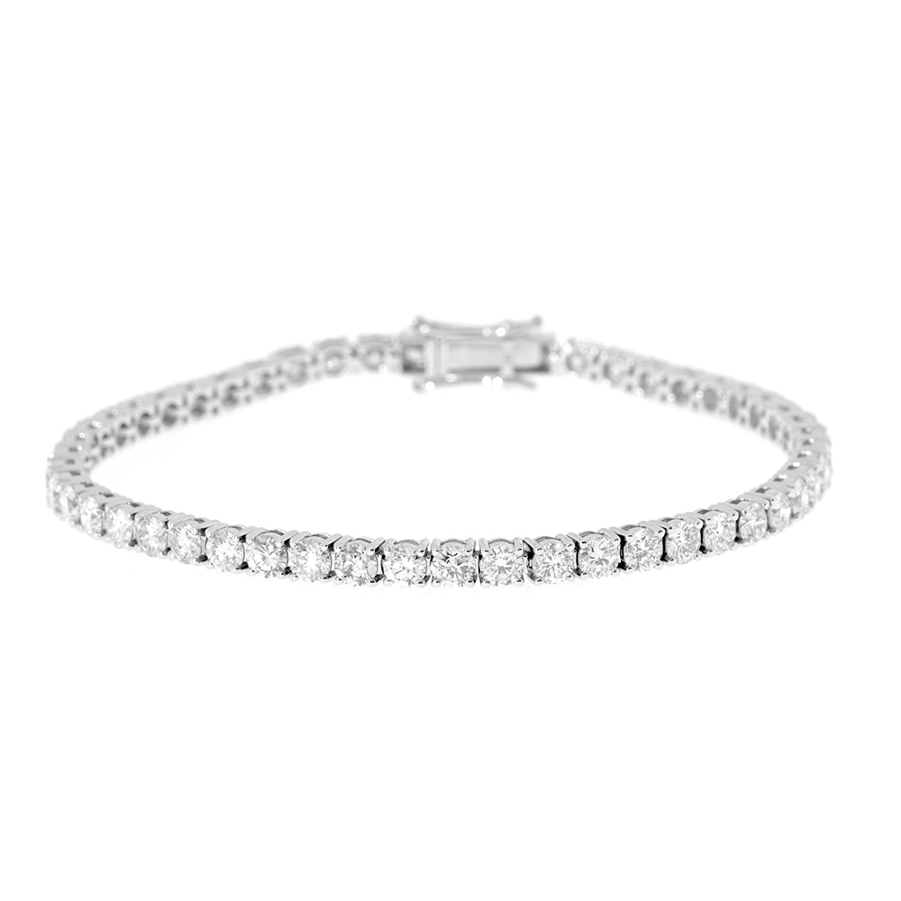 Tennis bracelet, diamond bracelet, brilliant cut 6.0Ct