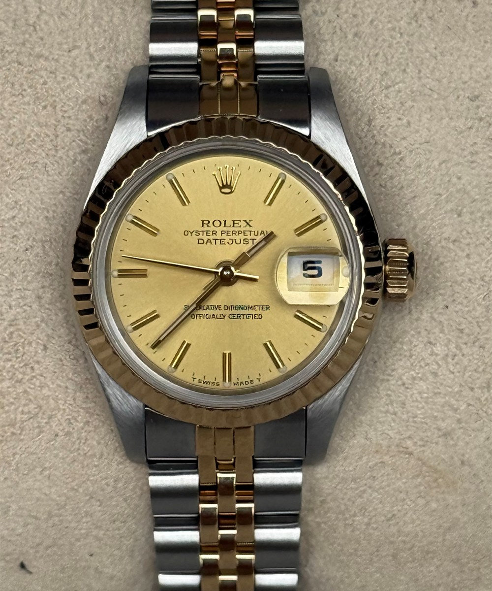 Rolex Lady-Datejust - 69173 - 26 mm - Champagnerfarben