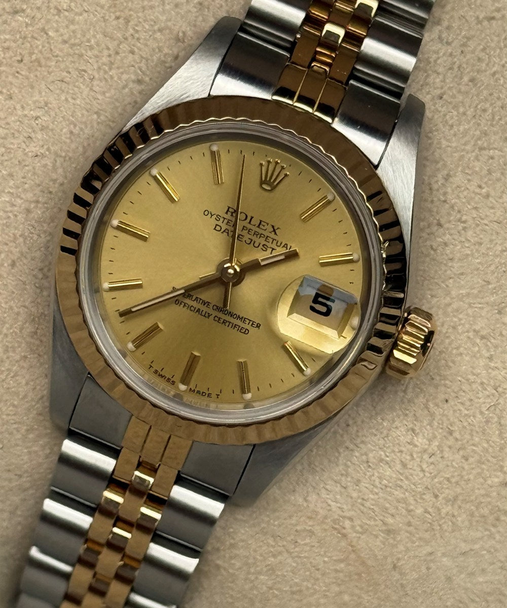 Rolex Lady-Datejust - 69173 - 26 mm - Champagnerfarben