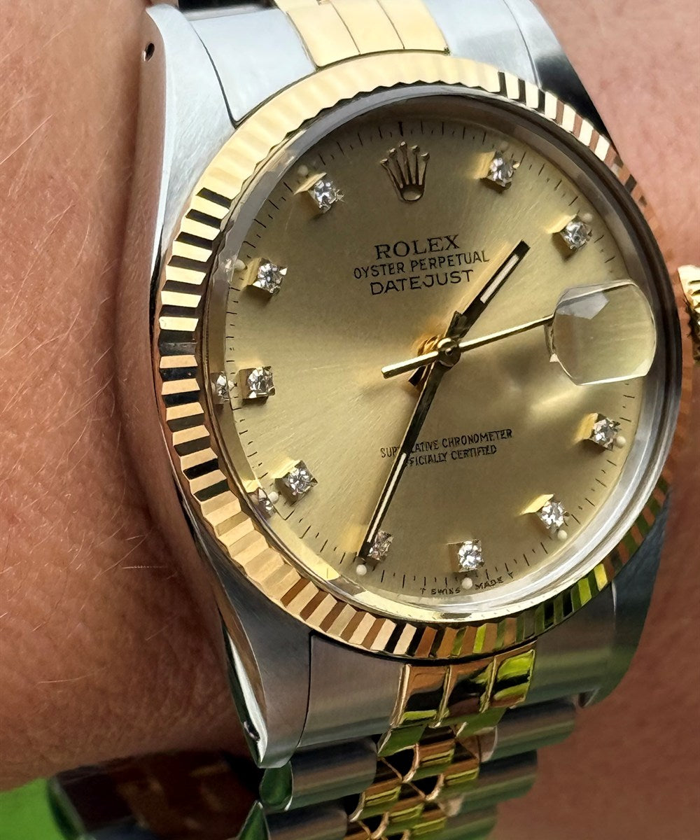 Rolex Datejust 36 - 16013 - 36 mm - Gold