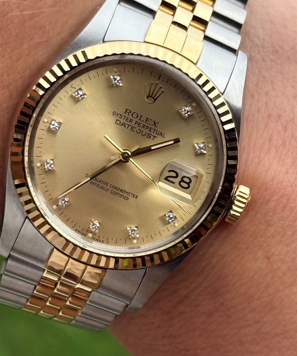 Rolex Datejust 36 - 16013 - 36 mm - Gold