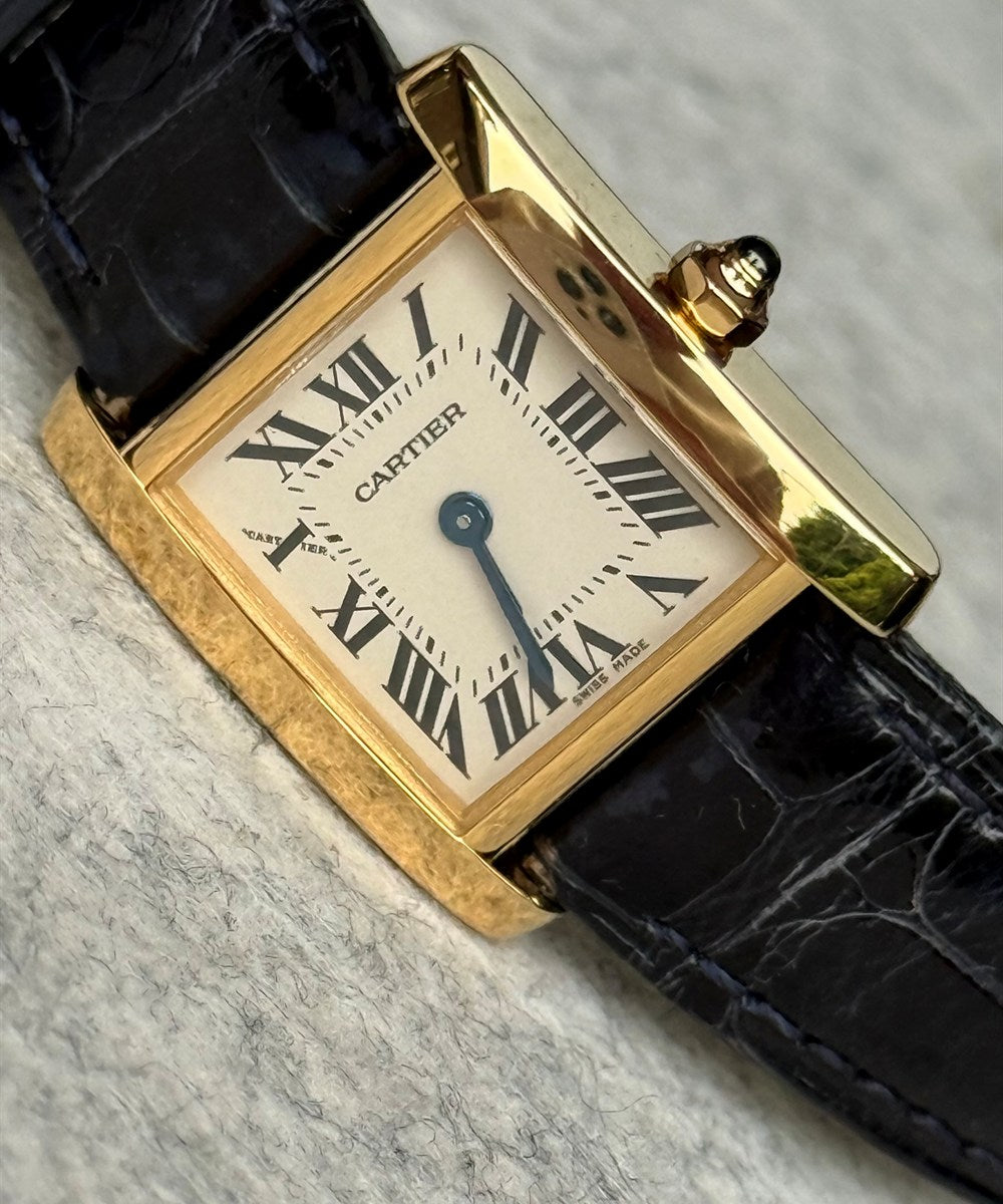 Cartier Tank Française - 2385 - 20 x 25 mm - Champagnerfarben